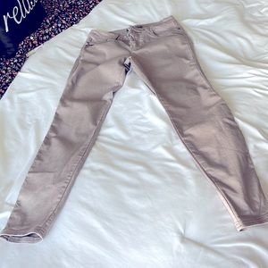 Mauve colored jeans